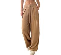 Pantalone donna plissettato con cintura regolabile gamba larga 5174 .
