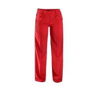 Pantalone Donna Ragazza Panta Palazzo Tasca America con Pence Made in Italy 0967 Rosso 50