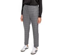 Pantalone dritto grigio a quadri con risvolto LUISA VIOLA P094F1-7316