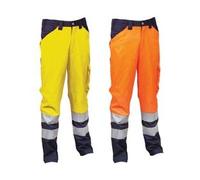 Pantalone Encke ad Alta Visibilita' TG.2XL Arancione Fluo Navy Cofra