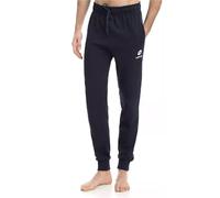 PANTALONE FELPA LOTTO CON POLSINI PANTALONE TUTA NERO