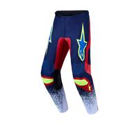 Alpinestars Fluid Drag Pantaloni da motocross, blu/rosso/bianco, Taglia 36