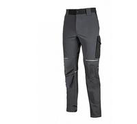 U-Power Pantaloni Cargo World U-4 Stretch Slim Fit Multitasche Traspiranti (ASPHALT GREY - S)