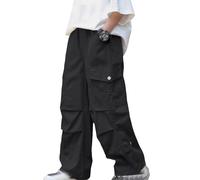Pantalone Jeans da Bambini e Ragazzo,Abbigliamento Teenager Ragazzi Larghi per Y2K Streetwear a Gamba Larga Pantaloni Leggeri con vestibilità 2025 di Base Casual 3-15 Anni