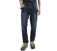 Pantalone Jeans da Lavoro Elasticizzato Diadora Utility Art. Pant Stone 4 Tasche e Portametro Colore Blu Jeans Lavato (EU S)
