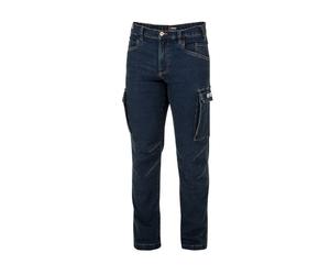Pantalone jeans da lavoro SPARCO Dallas dark blue denim con tasche cargo ✔️