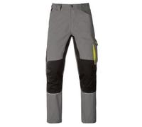 PANTALONE DA LAVORO KAVIR GRIGIO/NERO TG.S-XXL TASCHE PORTAUTENSILI KAPRIOL