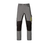 PANTALONE DA LAVORO KAVIR GRIGIO/NERO TG.S-XXL TASCHE PORTAUTENSILI KAPRIOL