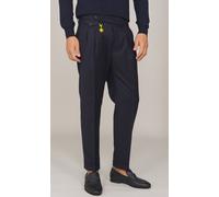 PANTALONE MANUEL RITZ IN LANA BAGGY FIT DA UOMO - 3932P1668-250501