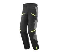 IXON Pantaloni da moto Midgard tessili impermeabili Nero/Grigio/Giallo Taglia L
