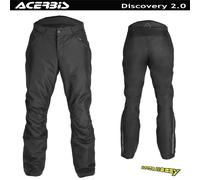 Acerbis Discovery 2.0 Pantaloni tessili da moto, nero, taglia L per maschi