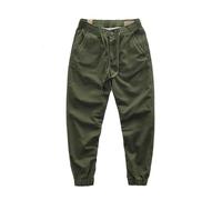 Pantalone Multi-Tasche - Pantalone da Lavoro Uomo Invernale Salopette da Uomo Estiva Sottile e Sciolta Piedi Nove Minuti per Il Tempo Libero per Lo Sport e la Tendenza (Army Green L)