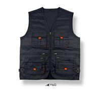 PANTALONE MULTITASCHE LAVORO CARGO FLUO LINE VISIBILITA' COTONE LEGGERO COMODO