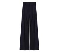 PANTALONE NEBBIE GESSATO BLU MAX MARA WEEKEND 38 IT
