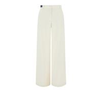 Pantalone palazzo in velluto, Donna, BURRO, Taglia: 42
