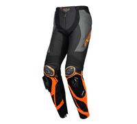 Ixon Vortex 3 Pantaloni in pelle da moto, nero-arancione, taglia XL per maschi