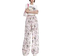 Pantalone Pigiama Donna, Lungo Y2K Stampa di Cartoni Animati Anime Kawaii Casual Pigiama Estivo Autunno Inverno Caldo Pigiamas da Casa (Cat, XXL)