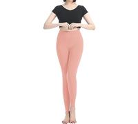 Pantalone slim donna elastico a vita alta,Leggings in pile da donna invernale, Slacks in poliestere con design casual loungewear da yoga abbigliamento tinta unita leggings sportivi leggeri pantaloni