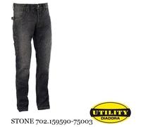 Pantalone STONE Diadora Utility denim strech 5 tasche tasca portamartello 159590