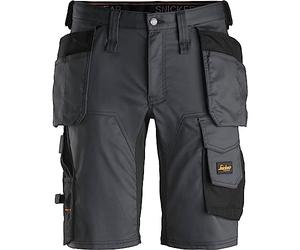 PANTALONE STRETCH CORTO TASCHE ESTERNE ALLROUNDWORK TG. 62 ACCIAIO