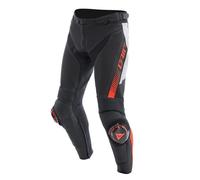 Pantalone SUPER SPEED LEATHER PERFORATED Nero Rosso DAINESE - AN: 48