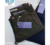 Pantalone Tasconi Baci & Abbracci doppio cotone Col. Verde Blu Mis: Da 46 a 58