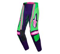 ALPINESTARS ALPINESTARS - Pantaloni Techstar Nomur Deep Purple / Verde / Rosa Fluo 2026 28