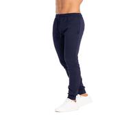Pantalone Tuta 9117C basic uomo BeBoard in cotone interlock con polsini