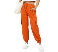 Pantalone Tuta Donna Pantaloni Sportivi Casual Da Jogging Pantalone Della Tuta Harem In Cotone Con Tasche E Coulisse Elasticizzato Pants Vita Alta Caviglia Elastica Per Jogger Yoga Palestra Trekking