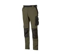 U-Power Pantalone Atom Slim fit elasticizzato multi-tasche traspirante elastico in vita Dark Green L