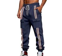 Pantalone Uomo Cargo - Pantaloni Cargo da Jogging Foderati in Pile Pesante Pantaloni della Tuta Invernali Caldi Funzionali con taschepolsini Affusolati alla Caviglia per Casual da Esterno