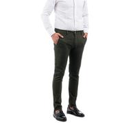 Pantalone Uomo Casual Quadri Cotone Principe Galles Jeans Elasticizzato VEQUE