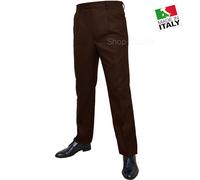 Pantalone Uomo Classico Misto Lana Calibrato Dispari Oversize Tasca America Vigo