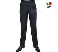 Pantalone Uomo Classico Vita Alta Due Pence Pinces 48 50 52 54 56 58 60 62 Estiv