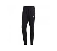 Pantalone uomo cotone Adidas Essentials Single Jersey IC9409 nero-bianco