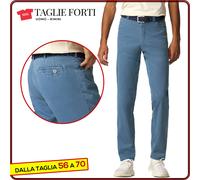 pantalone uomo estivo classico cotone elasticizzato Meyer taglie forti grandi