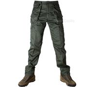 Pantalone Uomo Tasconi Cargo Imbottito Mimetico Verde Militare Caccia Pesca Inve