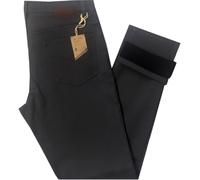 Pantalone uomo termico dal 46 al 62 jeans interno pile strech imbottito grigio