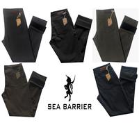 Pantalone uomo termico dalla 46 alla 62 jeans interno in pile strech imbottito