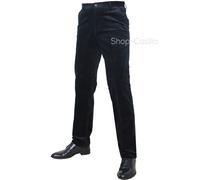 Pantalone Uomo Velluto Classico Invernale Vita Alta Tasca America Gamba Dritta