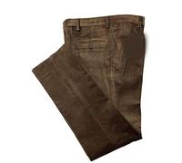 Pantalone Velluto Classico con Pence Duca VISCONTI di MODRONE Art. Flexus Colore Marrone (52)