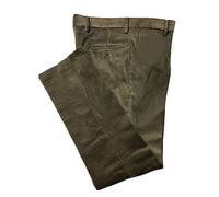 Pantalone Velluto Classico con Pence Duca VISCONTI di MODRONE Art. Flexus Colore Verde (46)