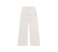 Pantalone wide leg in felpa viscosa effetto tricot