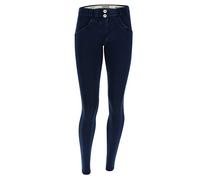 FREDDY - Pantalone WR.up® Superskinny Vita E Lunghezza Regular in Jersey Denim Scuro, Denim Scuro, Extra Small