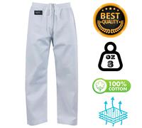 Pantaloni 100% Cotone Arti Marziali Karate KungFu Wushu JuJitsu Judo Tai Chi