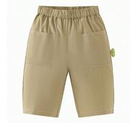 Pantaloni a forma di bozzolo per ragazzi e ragazze, morbidi, lisci, traspiranti, con tasche, nuovi pantaloni corti 9-12M,18-24M,3-4 anni,5 anni,7 anni,8 anniColore unicoMiscele di cotone