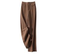 Pantaloni A Gamba Larga da Donna Invernali,Pantaloni Palazzo Vintage A Vita Alta Pantaloni Eleganti da Ufficio Pantaloni Slip-On Pantaloni A Gamba Dritta in Misto Lana Autunnale Pantaloni da Lavoro