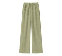 Pantaloni a gamba larga da donna pantaloni della tuta elastici a vita alta larghi pantaloni a palazzo elasticizzati larghi pantaloni a gamba dritta pantaloni casual fluidi pantaloni casual tinta unita