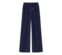 Pantaloni a gamba larga da donna pantaloni della tuta elastici a vita alta larghi pantaloni a palazzo elasticizzati larghi pantaloni a gamba dritta pantaloni casual fluidi pantaloni casual tinta unita