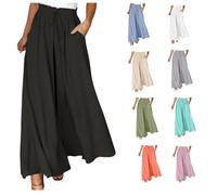 Pantaloni a Gamba Larga da Donna Yoga Vita Alta Hippie Boho Beach Plus Size Palazzo Elasticizzati Pantaloni Eleganti e Como